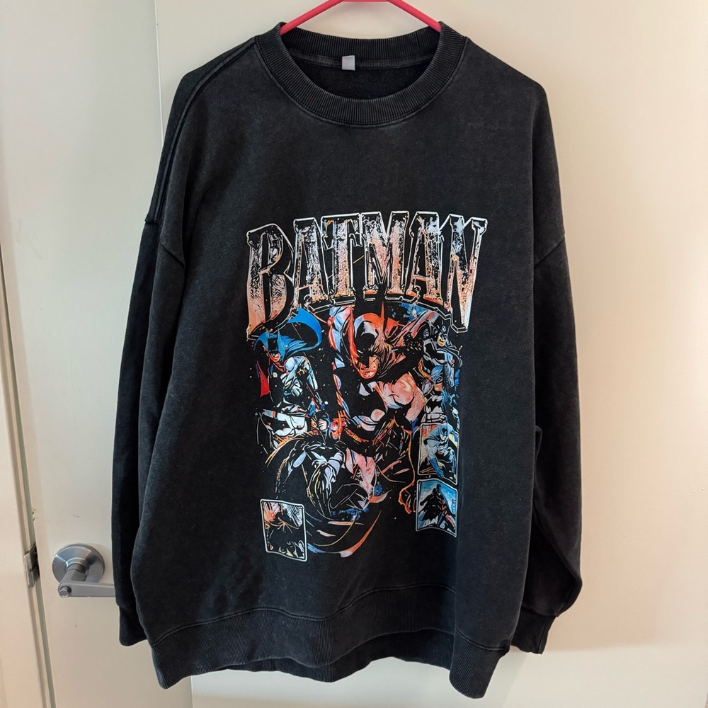 Batman Graphic Black Crewneck